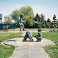 life size garden playing outdoor children garden statues with price